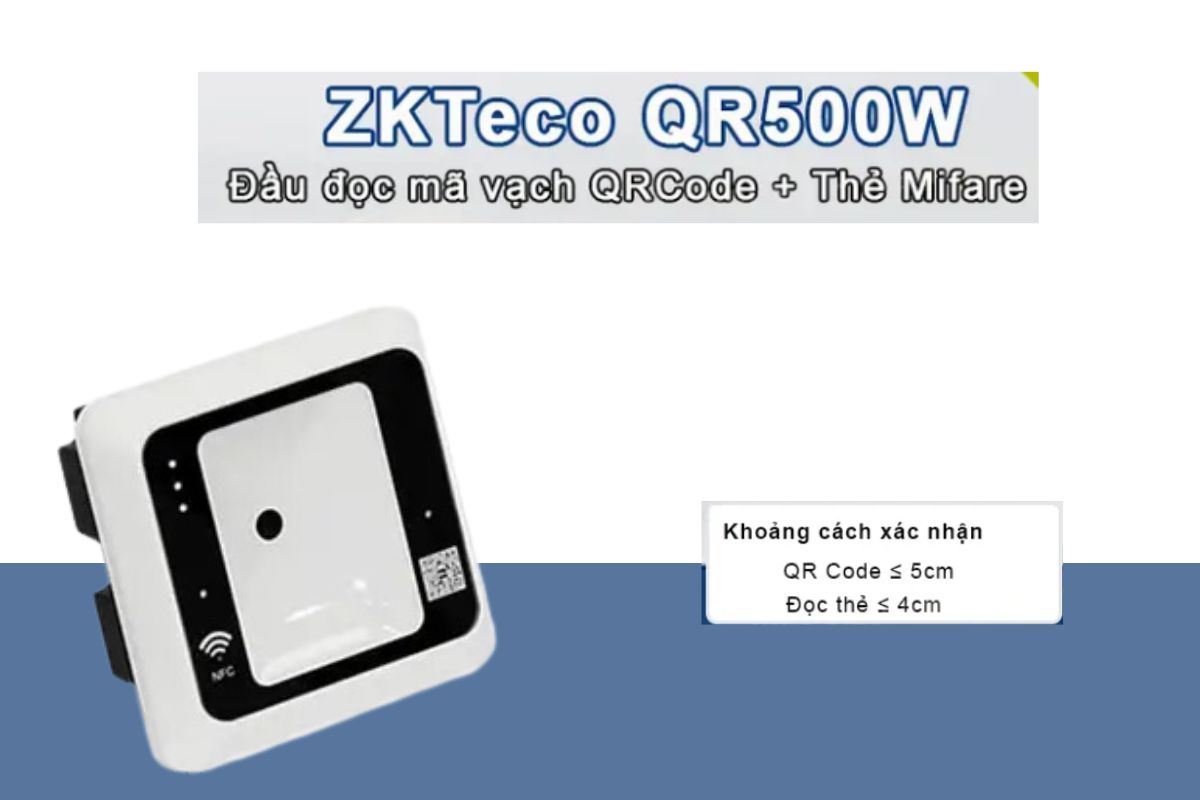 Đầu Đọc Mã Vạch QRCode ZKTeco QR500W