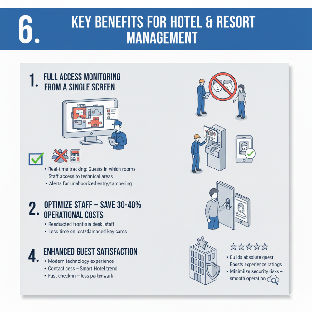 HỆ THỐNG KIỂM SOÁT RA VÀO CHO KHÁCH SẠN 3 HỆ THỐNG KIỂM SOÁT RA VÀO CHO KHÁCH SẠN